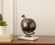 Globe Terrestre Magnétique Flottant en Métal Argenté de Forme Ronde, Écologique, pour Cérémonies de Remise des Diplômes et Artisanat - Product Image 3