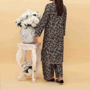 2PC Printed Cambric Cord Set PS5100 para Blazers de mujer - Product Image 1