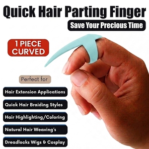 Anneau de séparation en acier inoxydable pour extensions capillaires avec séparateur d'ongles pour une division précise des cheveux – Outil de coiffure professionnel pour salon - Product Image 2