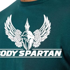 Camiseta Deportiva de Manga Corta para Hombre, Color Verde Oscuro, Transpirable, Ligera, para Gimnasio, Entrenamiento, Running, Fitness - Product Image 5
