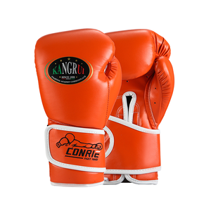 ออกแบบโลโก้แบบมืออาชีพ ถุงมือชกมวยแบบผูกเชือก 10OZ 12OZ 14OZ 16OZ หนังแท้ ระบายความชื้น สำหรับฝึกซ้อมศิลปะการต่อสู้ - Product Image 1