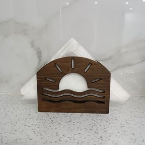 Contemporary Wooden <b>Tissue</b> <b>Holder</b> Trendy Napkin Dispenser For Dining Table Office <b>Kitchen</b> Bathroom Storage - Product Image 5