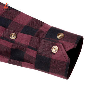 เสื้อเชิ้ตผ้าแฟลนเนลผู้ชายทรงปกติขายดีที่สุด 100% ผ้าฝ้าย สวมใส่สบาย ระบายอากาศได้ดี เป็นมิตรกับสิ่งแวดล้อม - Product Image 3