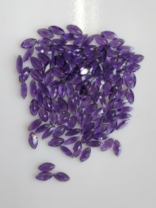 Amatista Púrpura Natural de 7x3.5MM, Corte Marquesa, Gema Suelta de la Mejor Calidad para Joyería - Product Image 2