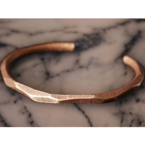 Handcrafted Metal Jewelry Heavy Gauge Twisted Copper Bracelet Hand-Finished Jewelry - Product Image 5