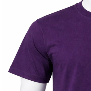 T-shirts pour hommes à manches courtes, col rond, couleur unie, de haute qualité, 100% coton, coupe classique, avec design personnalisé - Product Image 2