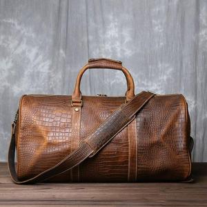100% Original Crocodile Leather Travel Bags Affordable Leather Travelling Bags For Packing Use Made In India - Product Image 1