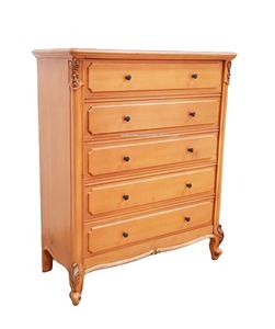 European Style Mahogany Drawer <b>Storage</b> Cabinet Hand Carved Dresser <b>Chest</b> for Bedroom Hotel or Apartment Use Louis XVI Walnut - Product Image 6
