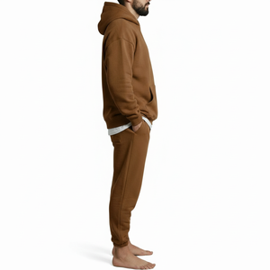 Men Casual Hoodie Sweatpants <b>Set</b> Comfortable <b>Lounge</b> Wear 2 Piece Tracksuit Wholesale - Product Image 3