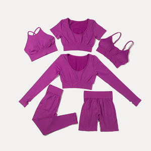 Wholesale Supplier Best Selling New Design Fashionable Women <b>Yoga</b> <b>Set</b> Soft & Lightweight Women <b>Yoga</b> <b>Set</b> for Gym Wear - Product Image 1