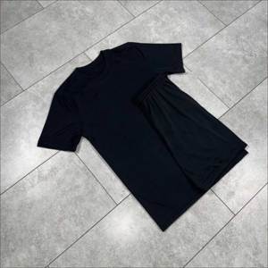 Vêtements de sport Denish pour hommes, ensemble 2 pièces été, t-shirt à manches courtes et short de course, design uni, 100% polyester respirant, sportif - Product Image 2