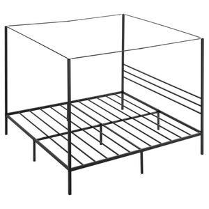 Struttura letto a baldacchino Queen in metallo, solo telaio, dimensioni personalizzabili, con funzionalità di contenimento per letto a scomparsa, per uso domestico e magazzino, in ferro e acciaio - Product Image 2