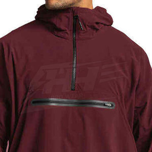 Veste coupe-vent demi-zip légère pour homme, personnalisée OEM, pour l'extérieur, collection 2026, vente en gros - Product Image 4