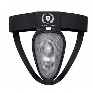 Protector Inguinal de Cuero para Boxeo para Hombre, Equipo de Protección Cómodo con Cinturón Elástico Seguro para Entrenamiento Diario y Sparring - Product Image 1