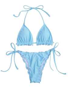 Custom Logo OEM Seamless Ribbed Adjustable Straps Breathable Comfortable Everyday Eco-Friendly <b>Sports</b> Bra Women <b>Bikini</b> <b>Set</b> - Product Image 4
