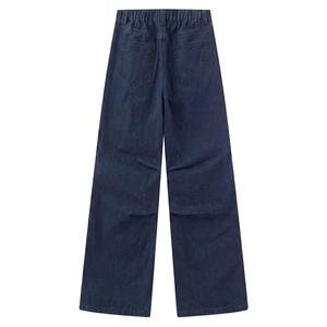 Pantalones Cargo Vornex de Primera Calidad, Corte Recto Holgado, Estilo Denim Apilado, Ajustables, de Secado Rápido, con Acabado Lavado - Product Image 4