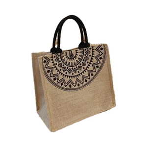 Sac fourre-tout en toile de jute naturelle bon marché en vente en gros pour cadeau de mariage promotionnel sac à provisions en toile de jute naturelle - Product Image 1