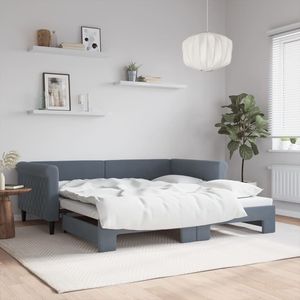 Lit de repos gris foncé 39,4 x 74,8 po avec lit gigogne, sans matelas - Product Image 1