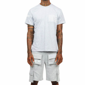 Conjunto Deportivo para Hombre, Camiseta y Pantalones Cortos, para Entrenamiento Informal, Gimnasio, Ejercicio, Dos Piezas, Cómodo para Uso Diario - Product Image 4
