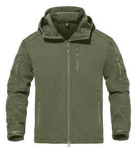 Chaqueta de Lona Unisex para Deportes de Invierno al Aire Libre, Cortavientos con Capucha, Forro Polar, Impermeable, Transpirable y de Secado Rápido, OEM - Product Image 5