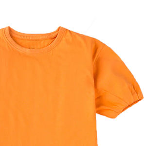 Camiseta de manga acanalada, camiseta personalizada en blanco, impresión de logotipo personalizada, ropa de algodón lisa, camiseta color dorado. - Product Image 6