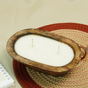 Bougie artisanale en forme de bateau en bois 6x4, style rustique nautique côtier, centre de table, décoration intérieure, cadeau pour mariage, ensemble de table de fêtes - Product Image 3