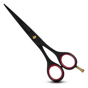 Tijeras de Entresacar Profesionales, Hoja de Acero Inoxidable, Punta Afilada, Mango Negro, Tamaño Mediano, Para Diestros, 28 Dientes, Reutilizables - Product Image 2