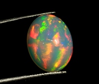 Opale d'Éthiopie naturelle en cabochon, pierre précieuse en vrac, opale arc-en-ciel de qualité supérieure, véritable opale précieuse pour la fabrication de bijoux