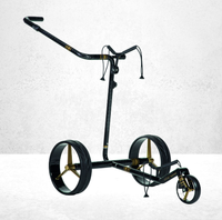 Nouveau chariot de golf électrique intelligent JuCad Drive SL Titan Travel 3.0 avec batterie au lithium, pliable, en fibre de carbone, certifié CE