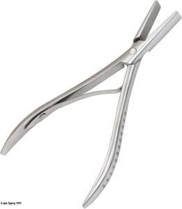 Pince à cheveux en acier inoxydable pour extensions de cheveux à la kératine, outil de retrait de la colle, pointe plate - Product Image 4