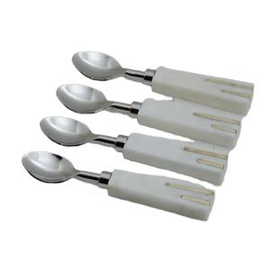 Très durable élégant fait à la main en acier inoxydable manger cuillère ensemble de couverts unique poignée en résine ensemble de couverts nouvelles idées de produits 2023 - Product Image 1