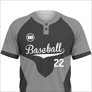 Wida Sports Men's Summer Custom Sublimated Baseball Jersey Printed <b>Letter</b> Design Breathable Quick Dry Eco-Friendly V-neck - Product Image 4