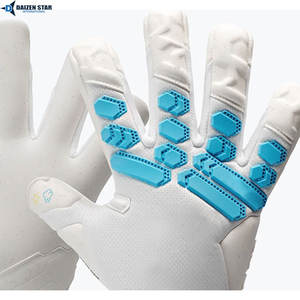 Gants de gardien de but de football personnalisés, respirants, fermeture auto-agrippante, paume en latex antidérapante, protection des doigts et du pouce, étiquette privée OEM - Product Image 6