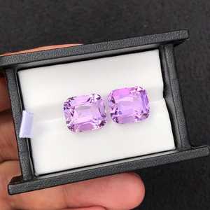Amethyst Pair <b>Cushion</b> Cut February Birthstone Natural Purple Gemstone Loose Fine Quality Collector Stone - Product Image 3