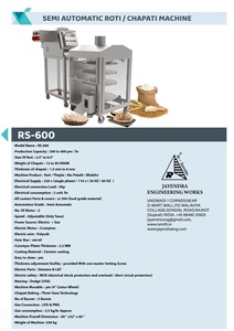 เครื่องทำโรตีแบบหมุนอัตโนมัติ Rs -600 เครื่องทำโรตีแบบหมุนเชิงพาณิชย์ เครื่องทำจาปาตีแบบหมุนอัตโนมัติ - Product Image 3