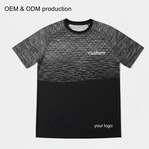 Camiseta Deportiva Técnica para Hombre, Tejido Transpirable de Secado Rápido, 100% Poliéster, Sin Costuras, para Pickleball, Verano, Fabricación OEM ODM - Product Image 3