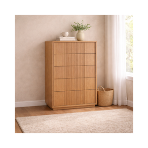 Colección LINEAR RANGE, Muebles de Madera para Dormitorio y Sala de Estar, Cómoda Sostenible, Ecológica, de la Más Alta Calidad, Armario Alto - Product Image 1