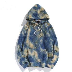 Nuevos hombres de otoño e invierno al por mayor tasa de calidad logotipo personalizado impresión nueva llegada productos portátiles hombres Tie-dye sudaderas con capucha - Product Image 2