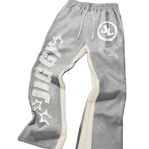 Pantalon de sport pour femme, doux, décontracté, coupe régulière, évasé, taille mi-haute, pour le jogging, l'entraînement et la course - Product Image 1