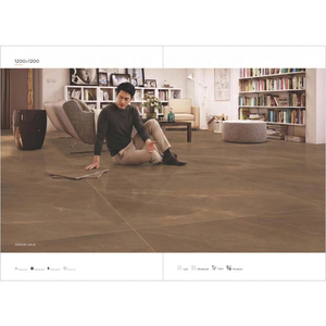 กระเบื้องปูพื้นพอร์ซเลนเคลือบดิจิตอล Burline Ivory ขนาด 1200x1200 มม. สีเทาขัดเงา เรียบเนียน รับประกัน 5 ปี หนา 12 มม. กันลื่น - Product Image 6