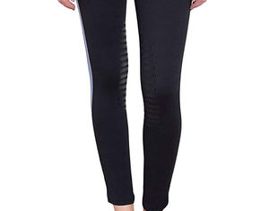 Pantalones Elásticos de Montar a Caballo con Bolsillos, Leggings Cómodos para Mujer con Asiento de Silicona Antideslizante - Product Image 5