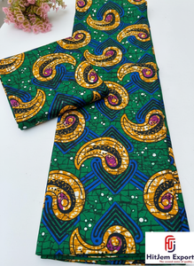 Tela de poliéster con estampado de cera personalizada Producción de prendas personalizadas con opciones de marca y logotipo de Senegal Hitjem Export - Product Image 4