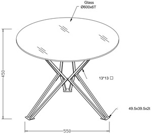 Living Room Furniture Movable Modern Vietnam Lumetal Metal Glass Powder Coating Coffee <b>Table</b> Indoor 1 Year Warranty - Product Image 2