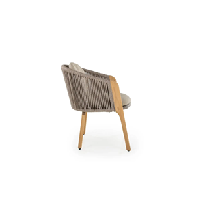 Conjunto de Comedor para Exteriores Bahama A de Madera de Teca con Sillas de Ratán, Muebles de Jardín Contemporáneos para Uso Junto a la Piscina - Product Image 4