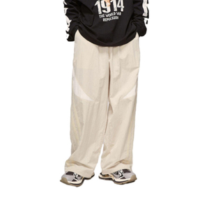 Pantalones de chándal de felpa para hombre, de corte recto, con diseño personalizado estampado y lavado, a la moda. - Product Image 3