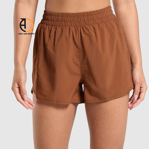 Shorts pour femmes personnalisés, taille haute, style cycliste, vêtements de sport fitness, avec effet froncé, pour le yoga et l'entraînement - Product Image 2