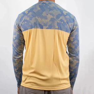 Camisetas de pesca de manga larga con estampado personalizado por sublimación, impermeables, transpirables, antibacterianas y de secado rápido para hombre - Product Image 5