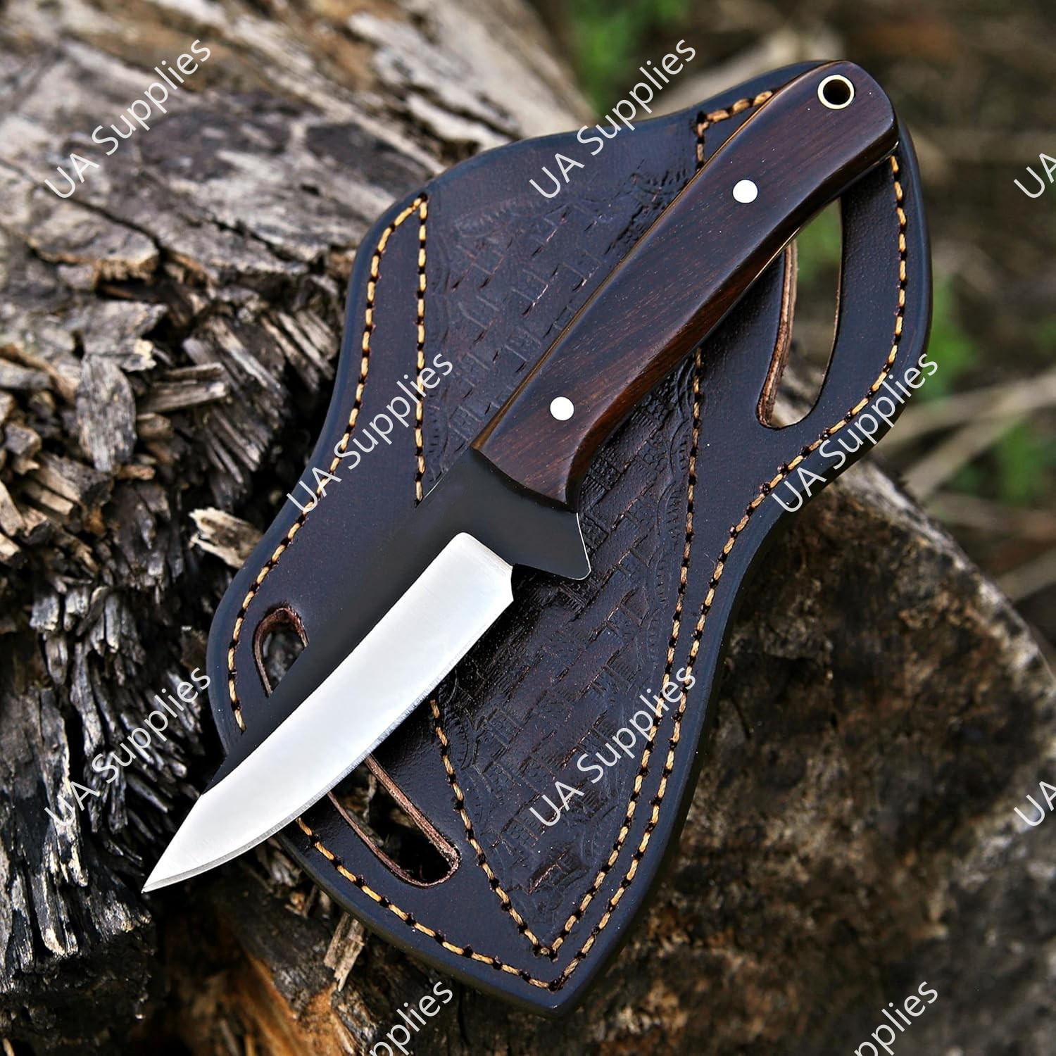 Acero Inoxidable y Madera de Palo de Rosa