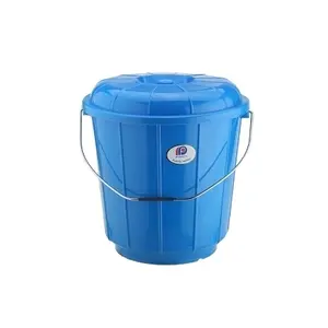 家用廉价储水塑料桶带盖9 L塑料水桶带钢手柄