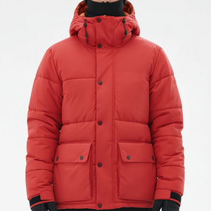 Chaqueta de Plumón Personalizada para Hombre, de Alta Calidad, de Invierno, de Lona, con Bordado Frontal Personalizado, al por Mayor - Product Image 4